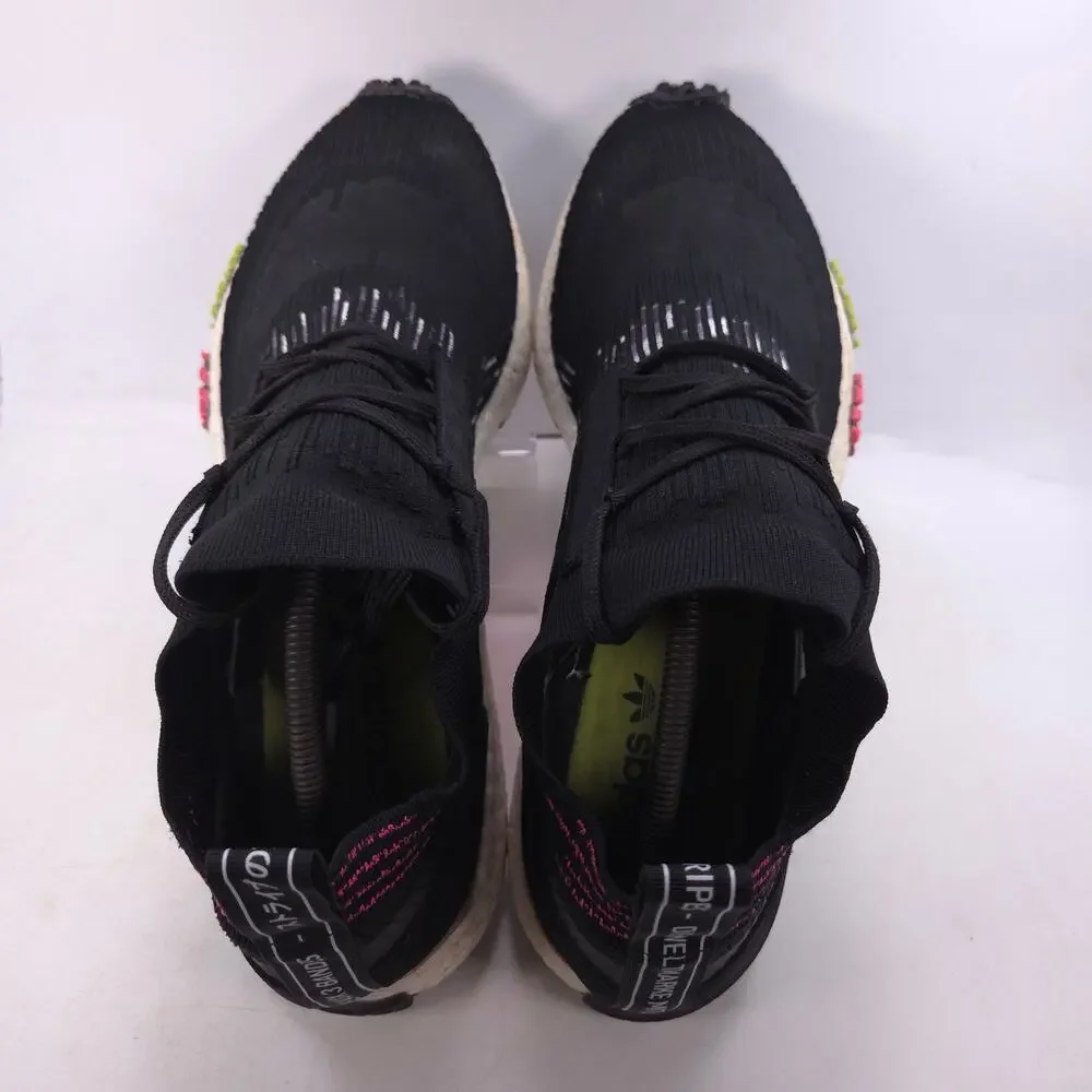 Adidas NMD Racer Primeknit Athletic Running Shoe Mens Size 13 CQ2441 Black White